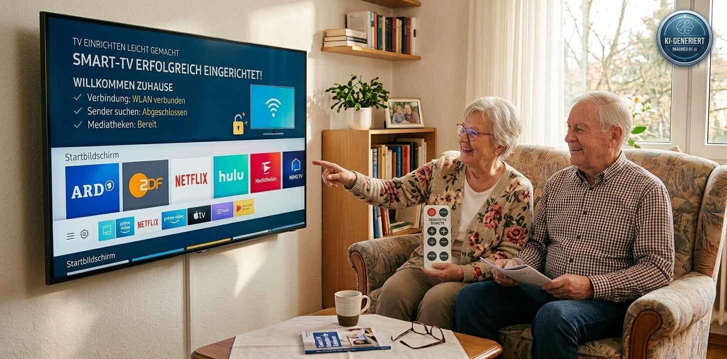 Smart-TV einrichten für Senioren: Sender & Mediathek